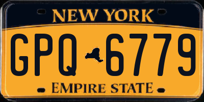 NY license plate GPQ6779
