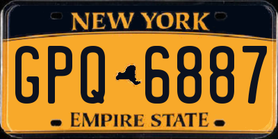 NY license plate GPQ6887