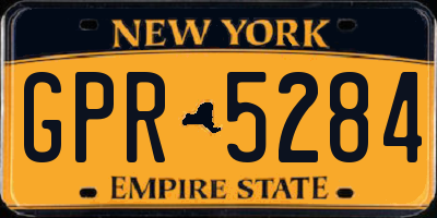 NY license plate GPR5284
