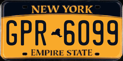 NY license plate GPR6099