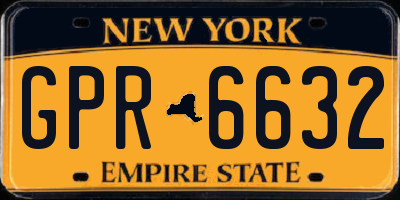 NY license plate GPR6632