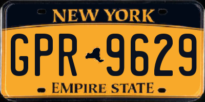 NY license plate GPR9629
