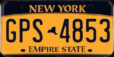 NY license plate GPS4853