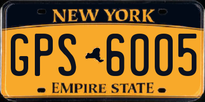 NY license plate GPS6005
