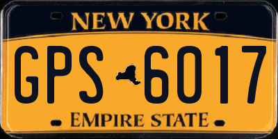 NY license plate GPS6017