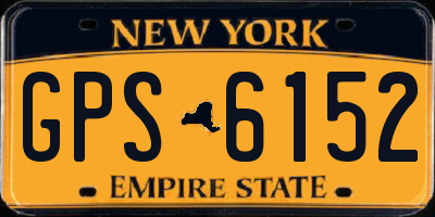 NY license plate GPS6152