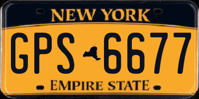 NY license plate GPS6677