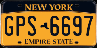 NY license plate GPS6697