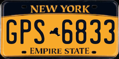 NY license plate GPS6833