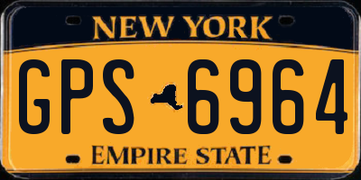 NY license plate GPS6964