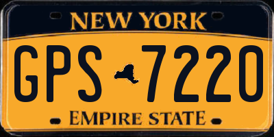NY license plate GPS7220