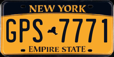 NY license plate GPS7771