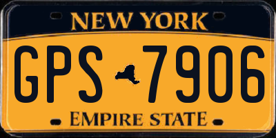 NY license plate GPS7906