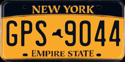NY license plate GPS9044