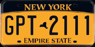 NY license plate GPT2111