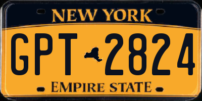 NY license plate GPT2824