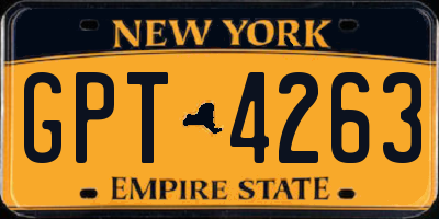 NY license plate GPT4263