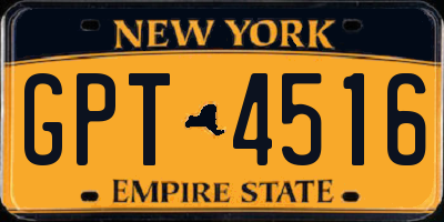 NY license plate GPT4516
