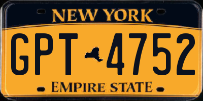 NY license plate GPT4752