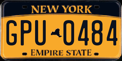 NY license plate GPU0484
