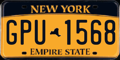 NY license plate GPU1568