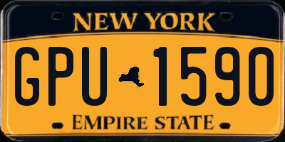 NY license plate GPU1590