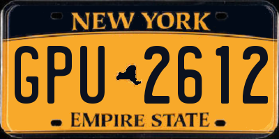 NY license plate GPU2612