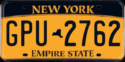 NY license plate GPU2762