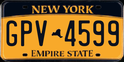 NY license plate GPV4599