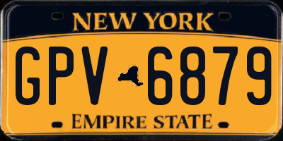 NY license plate GPV6879