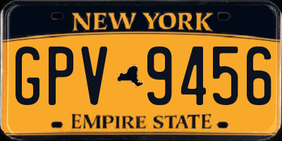 NY license plate GPV9456