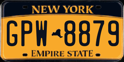 NY license plate GPW8879