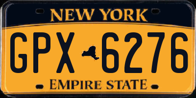 NY license plate GPX6276