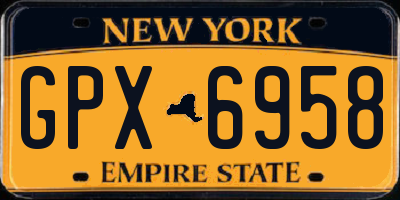 NY license plate GPX6958