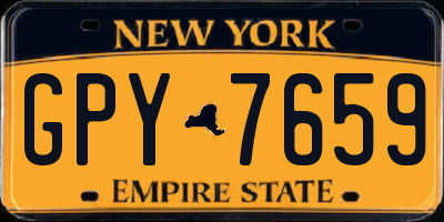 NY license plate GPY7659