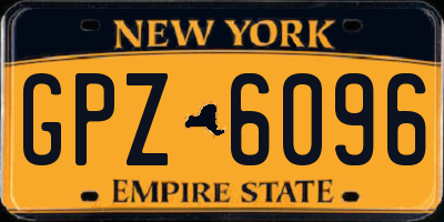 NY license plate GPZ6096