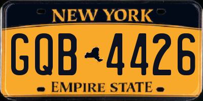 NY license plate GQB4426