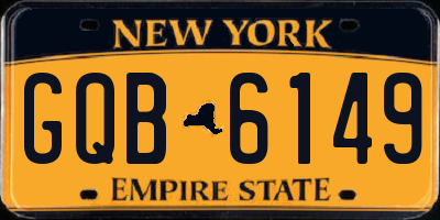 NY license plate GQB6149