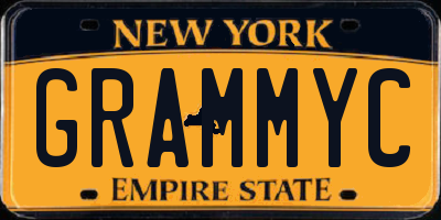 NY license plate GRAMMYC
