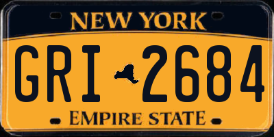 NY license plate GRI2684