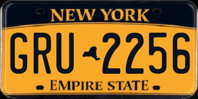 NY license plate GRU2256