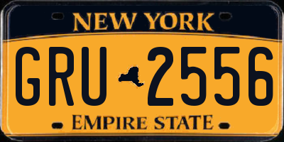 NY license plate GRU2556