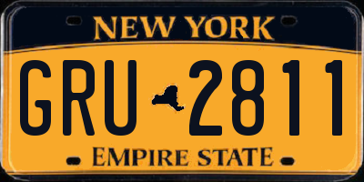 NY license plate GRU2811
