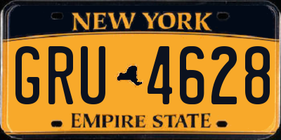 NY license plate GRU4628