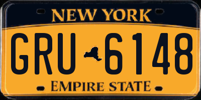 NY license plate GRU6148