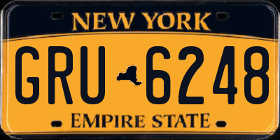 NY license plate GRU6248