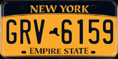 NY license plate GRV6159