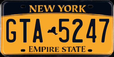 NY license plate GTA5247