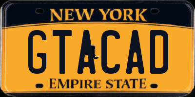 NY license plate GTACAD