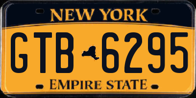 NY license plate GTB6295